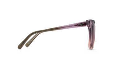 Image of Maui Jim Alekona Polarized Cat Eye Sunglasses - Women's, Mossy / Blush / Peach Frame, Maui Rose Lens, Mossy / Blush / Peach RS793-09C