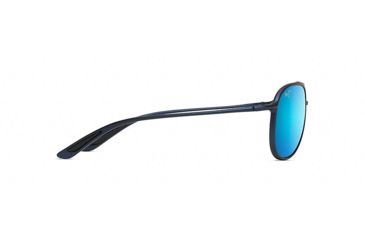 Image of Maui Jim Alelele Bridge Aviators  Sunglasses,Matte Blue,Blue Hawaii Lens B438-03M