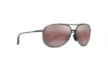 Image of Maui Jim Alelele Bridge Aviators  Sunglasses,Translucent Smoke Grey,Maui Rose Lens R438-11