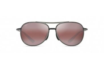Image of Maui Jim Alelele Bridge Aviators  Sunglasses,Translucent Smoke Grey,Maui Rose Lens R438-11