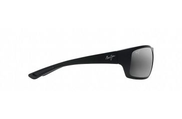 Image of Maui Jim Big Wave Wrap  Sunglasses,Matte Black,Neutral Grey Lens 440-2M