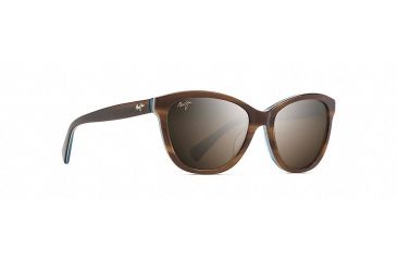 Image of Maui Jim Canna Polarized Cat Eye  Sunglasses,Tortoise with White and Blue,HCL Bronze Lens HS769-03T