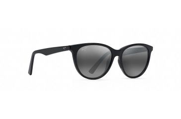 Image of Maui Jim Cathedrals Polarized Classic  Sunglasses,Gloss Black,Neutral Grey Lens GS782-02