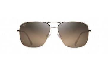 Image of Maui Jim Cook Pines Polarized Aviator  Sunglasses,Gold,HCL Bronze Lens HS774-16