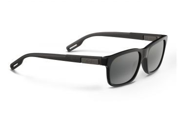 Image of Maui Jim Eh Brah Sunglasses, Neutral Grey, Gloss Black 284-02