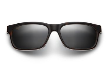 Image of Maui Jim Eh Brah Sunglasses, Neutral Grey, Tortoise with White &amp; Blue 284-57