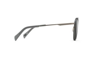Image of Maui Jim Even Keel Polarized Round Sunglasses, Gunmetal / Translucent Matte Grey Frame, Neutral Grey Lens, Gunmetal / Translucent Matte Grey GS534-02D