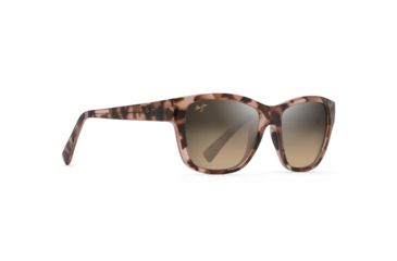 Image of Maui Jim Hanapa'a Polarized Square Sunglasses - Women's, Blush Tortoise Frame, HCL Bronze Lens, Blush Tortoise HS538-09D