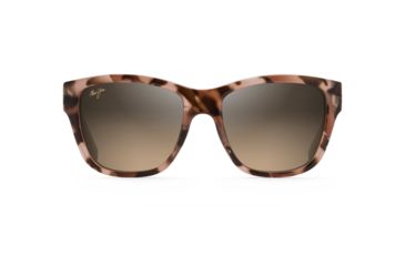 Image of Maui Jim Hanapa'a Polarized Square Sunglasses - Women's, Blush Tortoise Frame, HCL Bronze Lens, Blush Tortoise HS538-09D