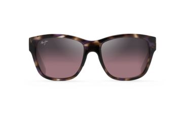 Image of Maui Jim Hanapa'a Polarized Square Sunglasses - Women's, Purple Tortoise Frame, Maui Rose Lens, Purple Tortoise RS538-13D