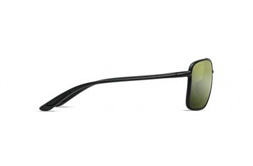 Image of Maui Jim Kaupo Gap Polarized Aviator  Sunglasses,Matte Black,Maui HT Lens HT437-2M