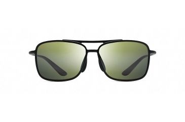 Image of Maui Jim Kaupo Gap Polarized Aviator  Sunglasses,Matte Black,Maui HT Lens HT437-2M