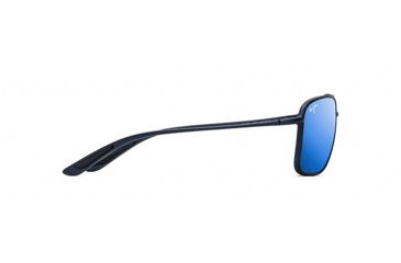 Image of Maui Jim Kaupo Gap Polarized Aviator  Sunglasses,Matte Blue,Blue Hawaii Lens B437-03M