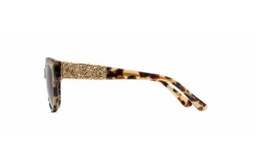 Image of Maui Jim Monstera Leaf Sunglasses, Honey Havana with Yellow Gold Monstera Frame, HCL Bronze Lens, HS747-21B