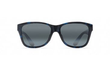 Image of Maui Jim Road Trip Polarized Rectangular  Sunglasses,Blue / Black Tortoise,Neutral Grey Lens 435-03J