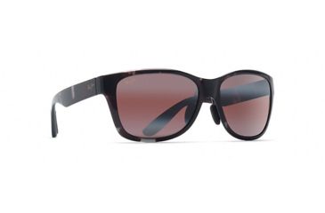 Image of Maui Jim Road Trip Polarized Rectangular  Sunglasses,Grey / Black Tortoise,Maui Rose Lens R435-11T