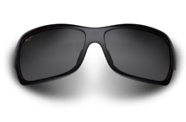 Image of Maui Jim Seven Pools Gloss Black Fade Neutral Grey Sunglasses, Gloss Black Fade GS418-02J