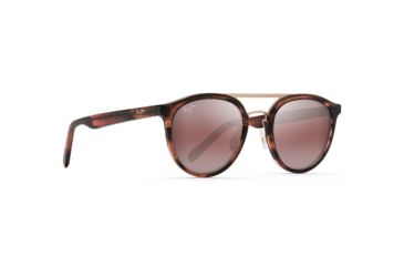 Image of Maui Jim Sunny Days Polarized Round Sunglasses, Espresso Smoke Frame, Maui Rose Lens, Espresso Smoke R529-19C