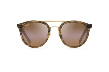 Image of Maui Jim Sunny Days Polarized Round Sunglasses, Honey Smoke Frame, HCL Bronze Lens, Honey Smoke H529-21D