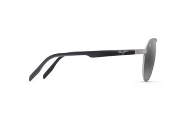 Image of Maui Jim Swinging Bridges Unisex Sunglasses,Brushed Grey Frame,Polarized,Neutral Grey Lens, 787-14