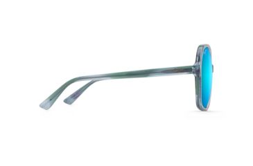 Image of Maui Jim Taro Polarized Square Sunglasses - Women's, Aquamarine Frame, Blue Hawaii Lens, Aquamarine B795-55B