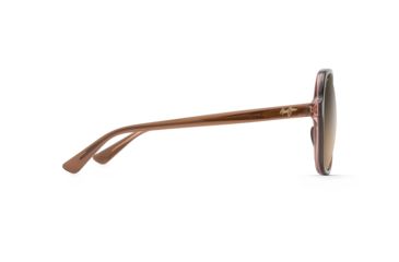 Image of Maui Jim Taro Polarized Square Sunglasses - Women's, Caramel w/ Pale Pink Frame, HCL Bronze Lens, Caramel w/ Pale Pink HS795-18C