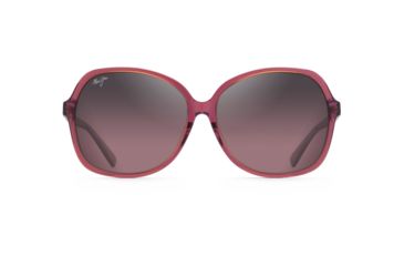 Image of Maui Jim Taro Polarized Square Sunglasses - Women's, Pink w/ Lilac Interior Frame, Maui Rose Lens, Pink w/ Lilac Interior RS795-09B