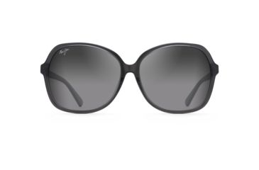 Image of Maui Jim Taro Polarized Square Sunglasses - Women's, Translucent Grey Frame, Neutral Grey Lens, Translucent Grey GS795-11