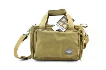 Image of Maxpedition Compact Range Bag w/ Removable Shoulder Strap &amp; Ammo Tote, Khaki 0621K