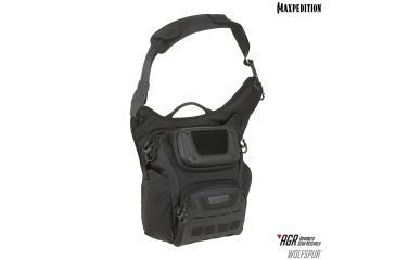 Image of Maxpedition Wolfspur Crossbody Shoulder Bag, Black WLFBLK