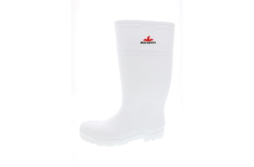 Image of MCR Safety 17in PVC Work Boots, Plain Toe with Cleated Sole, Poly Interior Lining, Over the Sock Style, White, 12, WPBP12