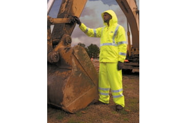 Image of MCR Safety 598RJHX2 Luminator Breathable Poly/PU Class 3 Jacket, Fluorescent Lime, 2X, 598RJHX2