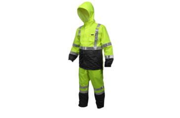 Image of MCR Safety 598SJHM Luminator Breathable Poly/PU Class 3 Jacket, Fluorescent Lime, M, 598SJHM