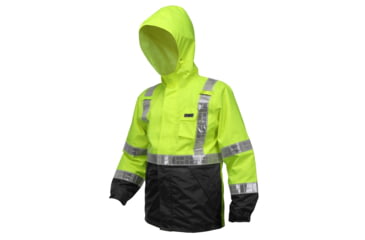 Image of MCR Safety 598SJHM Luminator Breathable Poly/PU Class 3 Jacket, Fluorescent Lime, M, 598SJHM