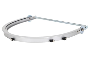 Image of MCR Safety Aluminum Face Shield Bracket Fits Full Brim Hardhats Lightweight Aluminum, Silver, One Size, 102FB