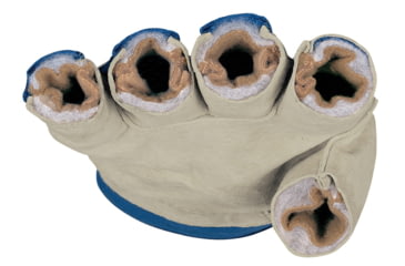 Image of MCR Safety Artic Jack Premium Split Pigskin Insulated Leather Palm Work Gloves, Fabric Back with 2.5in Safety Cuff, Thermosock Lined, Beige, Medium, 1955M