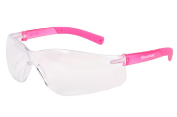 Image of MCR Safety BearKat BK2 Series Safety Glasses, Soft Non-Slip Temple, Clear Lens/Pink Frame, One Size, BK220