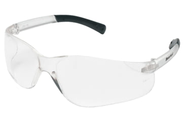 Image of MCR Safety BearKat BK2 Series Safety Glasses, Soft Non-Slip Temple, Clear Lens/White Frame, One Size, BK210