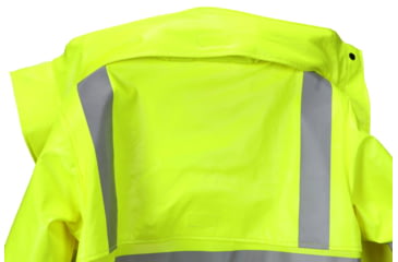 Image of MCR Safety Big Jake 2 Flame Resistant Rain Jacket, PVC/Meta-Aramid ANSI Class 3 Hi-Vis Standard, HRC2/CAT2, ARC Rating - ATPV 11 cal/cm2, Fluorescent Lime, 2X, BJ238JHX2