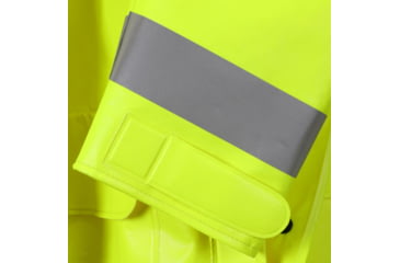 Image of MCR Safety Big Jake 2 Flame Resistant Rain Jacket, PVC/Meta-Aramid ANSI Class 3 Hi-Vis Standard, HRC2/CAT2, ARC Rating - ATPV 11 cal/cm2, Fluorescent Lime, 2X, BJ238JHX2