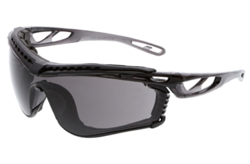 Image of MCR Safety Checklite CL5 Series Safety Glasses, UV-AF Anti-Fog Lens, Removable Closed Cell Foam Gasket, Earplug Retaining Technology, Temples Hold Earplug Cord in Place, Gray, One Size, CL512AF