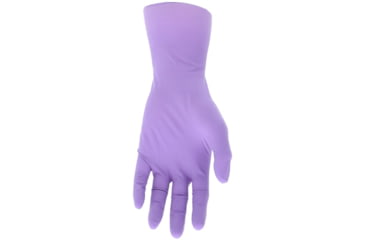 Image of MCR Safety ChemTech Tri-Polymer Blended Disposable Gloves, Powder Free Industrial Food Service Grade, Nitrile Neoprene and Latex Polymers, 12in Length, 6 mil Thickness, Lilac, Small, 7036S