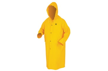 Image of MCR Safety Classic Series Waterproof Raincoat, PVC/Poly, Detachable Hood, Limited Flammability, Yellow, L, FR200CL