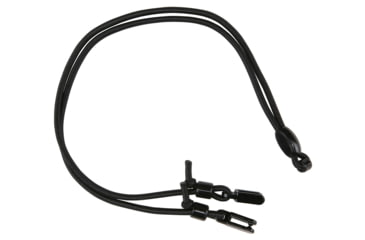 Image of MCR Safety Dielectric Eyeglass Cord / Lanyard Snaps into Demples on Temple Tips, Made to Break-Away / Pull Away, 22 Inch Length, Black, One Size, 213BLACK