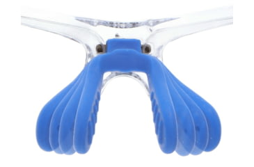 Image of MCR Safety Dominator DM3 Series Safety Glasses, Polarized Lenses, Adjustable Wire Core Temples and Nose Piece, Blue Diamond Mirror, One Size, DM1328BZ