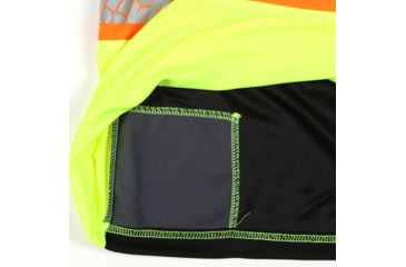 Image of MCR Safety FFLTC3SLXL Hi Vis Safety Work T-Shirts, Soft Poly Birdseye Mesh, Long Sleeve and Tagless Design, ANSI 107 Type R Class 3, Lime, XL, FFLTC3SLXL