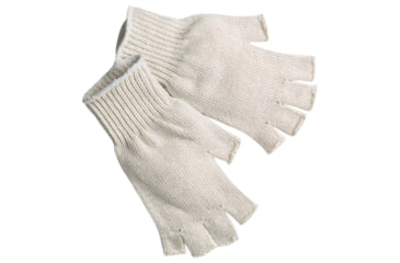 Image of MCR Safety Fingerless String Knit Work Gloves, 7 Gauge Regular Weight, Hemmed Cuff, Natural, Small, 9509SM