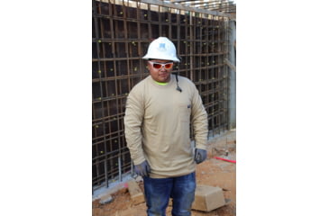 Image of MCR Safety Flame Resistant Work Lightweight Long Sleeve T-Shirt, Comfortable 100% FR Cotton, Tan, S, LST1TS