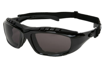 Image of MCR Safety HDX1 Series Safety Glasses, MAX6 Anti-Fog Coating, Removable Elastic Strap, Gray, One Size, HDX112PF