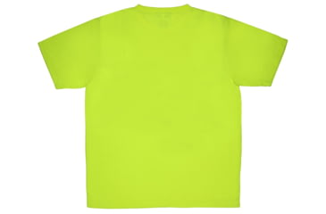 Image of MCR Safety Hi Vis Safety Work T-Shirts, Soft Poly Jersey Knit, Short Sleeve and Tagless Design, Fluorescent Lime, Fluorescent Lime, 4X, STSLX4